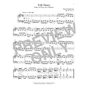 Folk Dance, Op. 39, No. 17